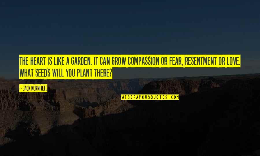 Why She Is Perfect Quotes By Jack Kornfield: The heart is like a garden. It can Why She Is Perfect Quotes By Jack Kornfield: The heart is like a garden. It can