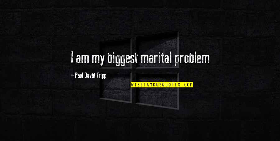 Why Trolls Troll Quotes By Paul David Tripp: I am my biggest marital problem