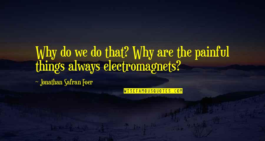 Why We Do Things Quotes By Jonathan Safran Foer: Why do we do that? Why are the