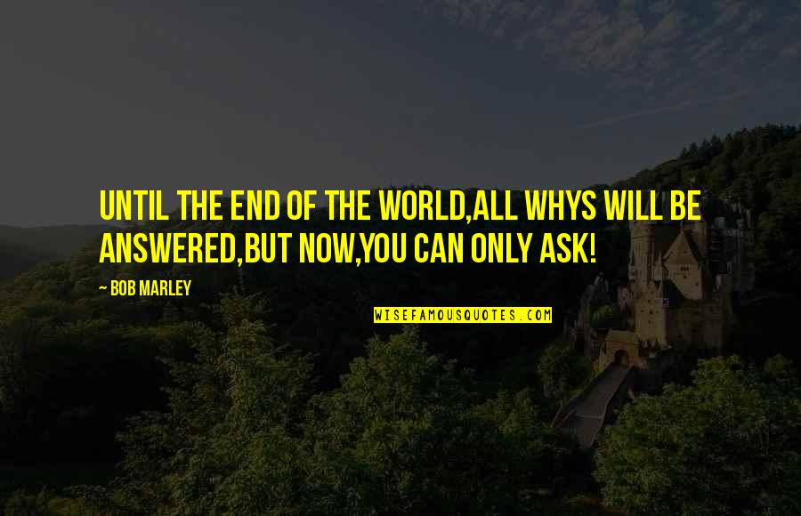 Whys Quotes By Bob Marley: Until the end of the world,all whys will