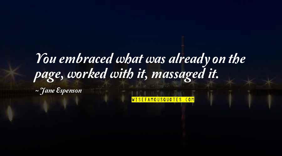 Wiccan Goddess Quotes By Jane Espenson: You embraced what was already on the page,