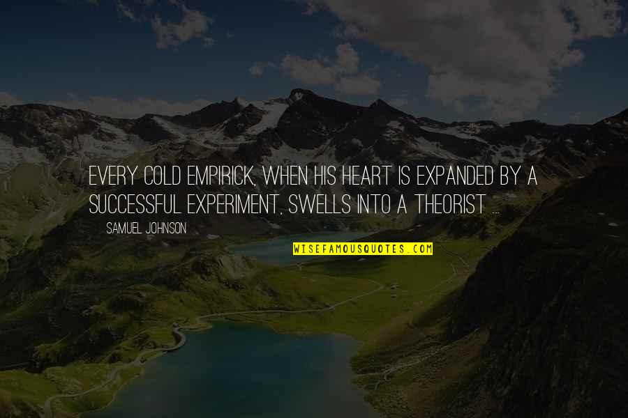 Wiccan Inspirational Quotes By Samuel Johnson: Every cold empirick, when his heart is expanded