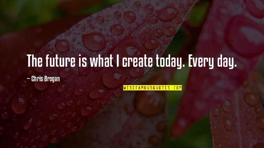 Wichury W Quotes By Chris Brogan: The future is what I create today. Every