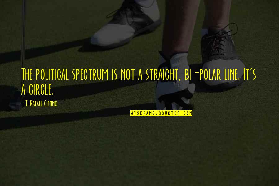 Wide Awake Erwin Mcmanus Quotes By T. Rafael Cimino: The political spectrum is not a straight, bi-polar