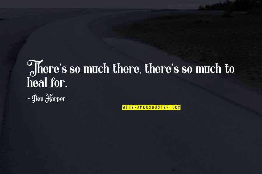 Wideacre Quotes By Ben Harper: There's so much there, there's so much to