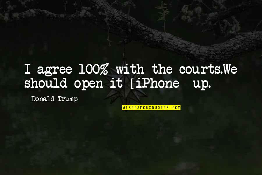 Widell Cutting Quotes By Donald Trump: I agree 100% with the courts.We should open Widell Cutting Quotes By Donald Trump: I agree 100% with the courts.We should open