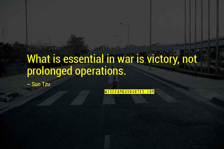 Widjanarko Puspoyo Quotes By Sun Tzu: What is essential in war is victory, not