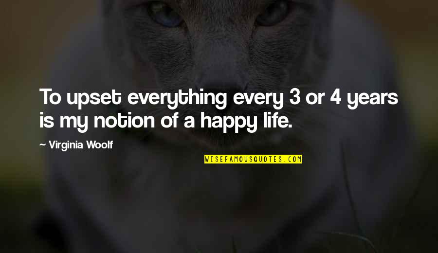 Wieciech Quotes By Virginia Woolf: To upset everything every 3 or 4 years Wieciech Quotes By Virginia Woolf: To upset everything every 3 or 4 years
