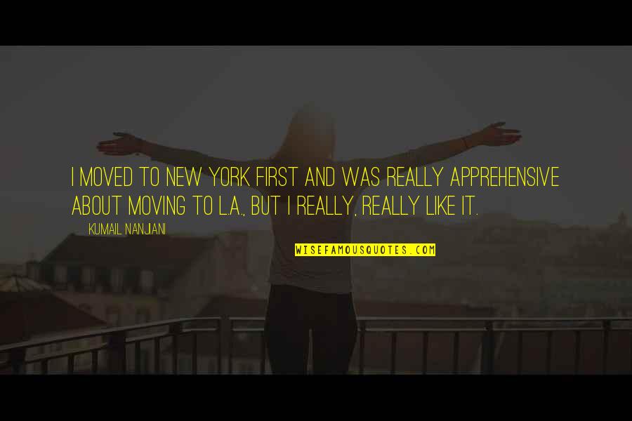 Wiegold Air Quotes By Kumail Nanjiani: I moved to New York first and was Wiegold Air Quotes By Kumail Nanjiani: I moved to New York first and was