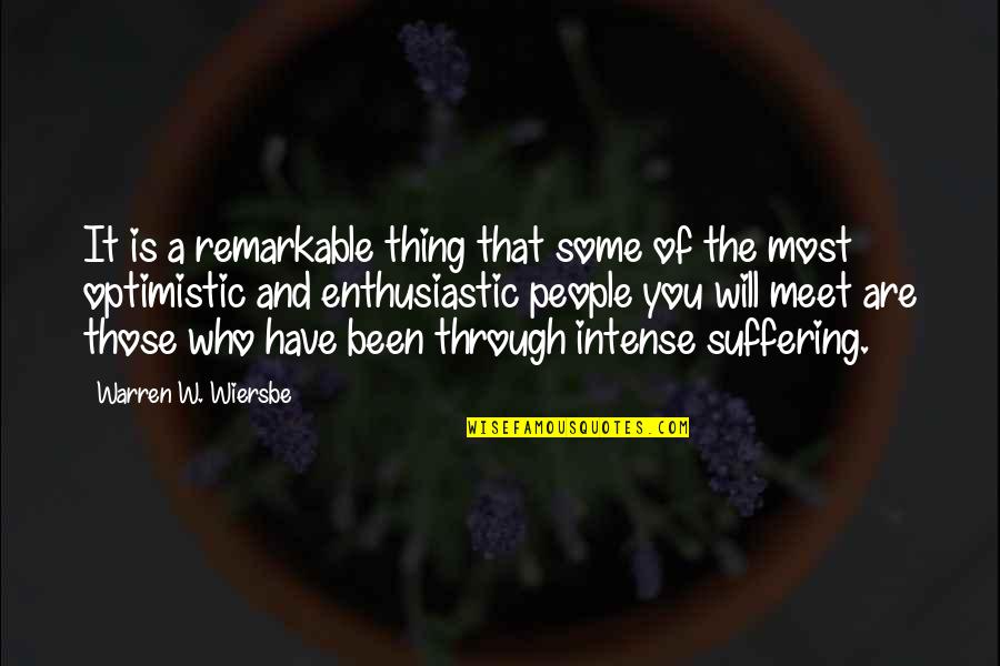Wiersbe Warren Quotes By Warren W. Wiersbe: It is a remarkable thing that some of Wiersbe Warren Quotes By Warren W. Wiersbe: It is a remarkable thing that some of