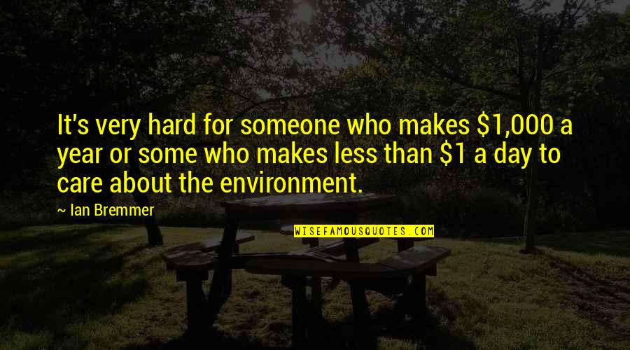 Wifely Wayfields Quotes By Ian Bremmer: It's very hard for someone who makes $1,000 Wifely Wayfields Quotes By Ian Bremmer: It's very hard for someone who makes $1,000