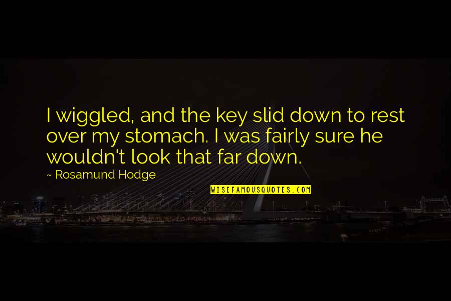 Wiggled Quotes By Rosamund Hodge: I wiggled, and the key slid down to Wiggled Quotes By Rosamund Hodge: I wiggled, and the key slid down to