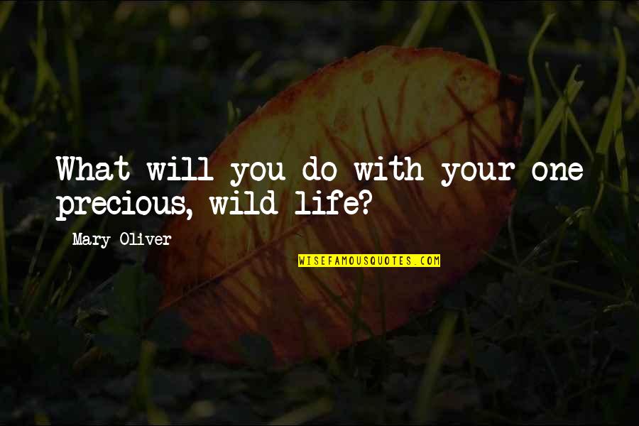 Wild And Precious Life Quotes By Mary Oliver: What will you do with your one precious,