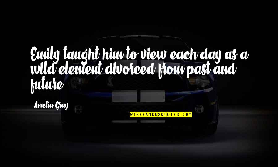 Wild As Quotes By Amelia Gray: Emily taught him to view each day as