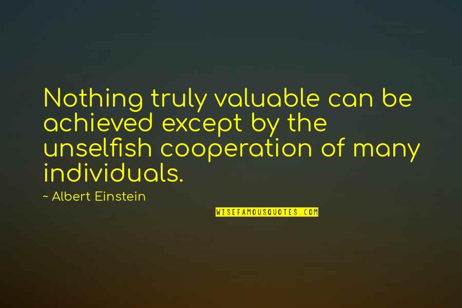 Wild Hog Quotes By Albert Einstein: Nothing truly valuable can be achieved except by Wild Hog Quotes By Albert Einstein: Nothing truly valuable can be achieved except by