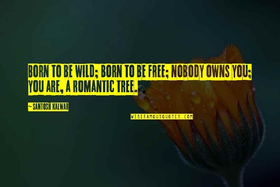 Wild Tree Quotes By Santosh Kalwar: Born to be wild; born to be free;