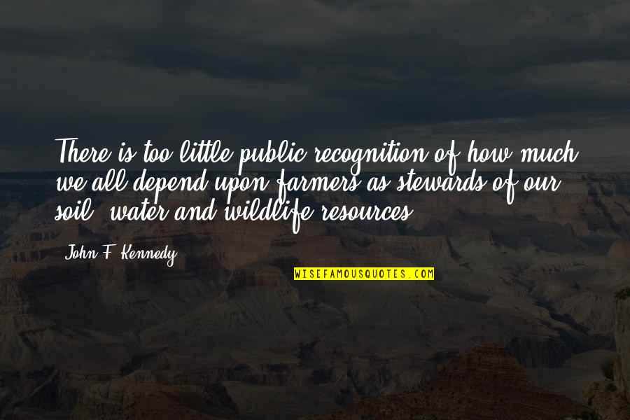 Wildlife Quotes By John F. Kennedy: There is too little public recognition of how