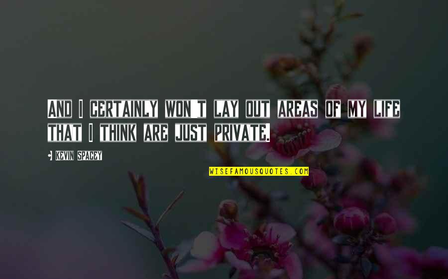 Wilhoite Orthodontics Quotes By Kevin Spacey: And I certainly won't lay out areas of