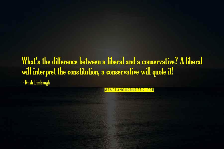 Wilkie Collins Moonstone Quotes By Rush Limbaugh: What's the difference between a liberal and a