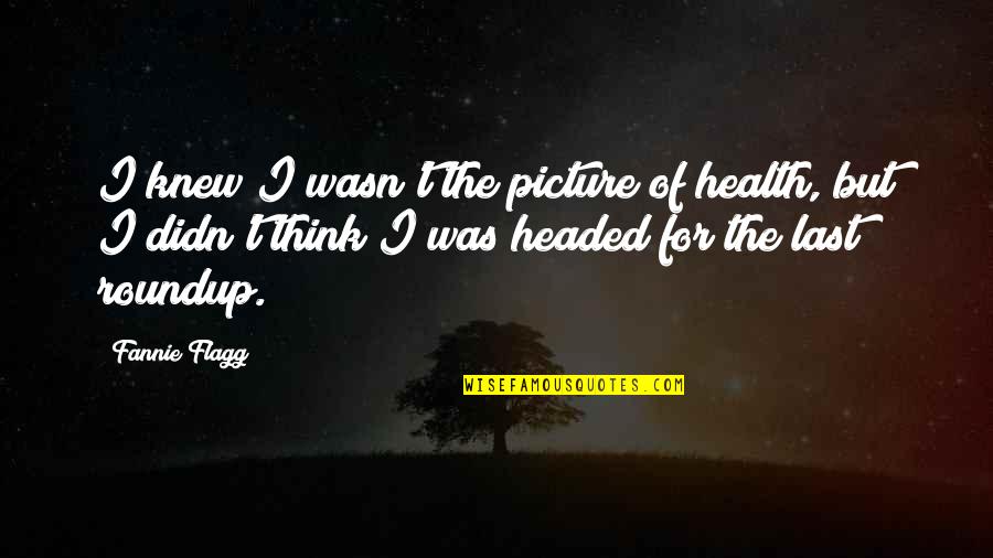 Will Arnett Batman Quotes By Fannie Flagg: I knew I wasn't the picture of health,