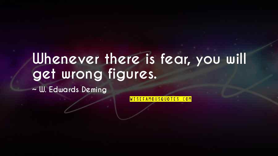 Will Get There Quotes By W. Edwards Deming: Whenever there is fear, you will get wrong