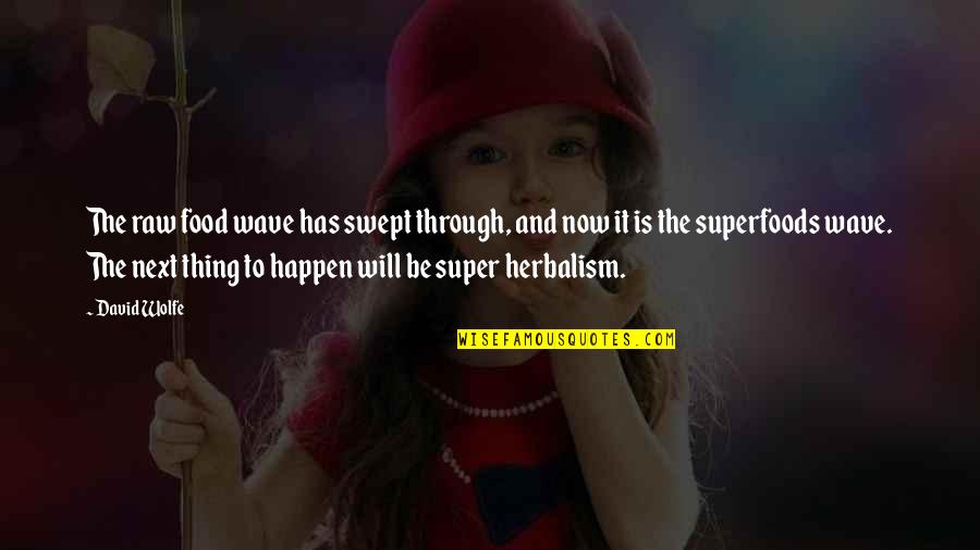 Will It Happen Quotes By David Wolfe: The raw food wave has swept through, and Will It Happen Quotes By David Wolfe: The raw food wave has swept through, and