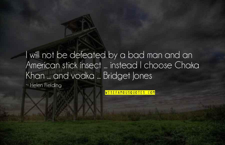 Will Not Be Defeated Quotes By Helen Fielding: I will not be defeated by a bad Will Not Be Defeated Quotes By Helen Fielding: I will not be defeated by a bad