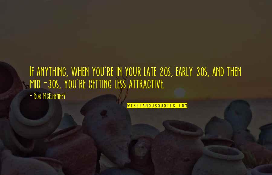 Will Pickens Quotes By Rob McElhenney: If anything, when you're in your late 20s,