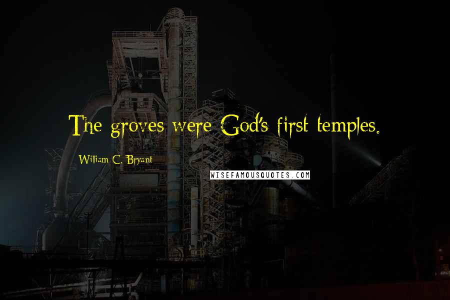 William C. Bryant quotes: The groves were God's first temples.