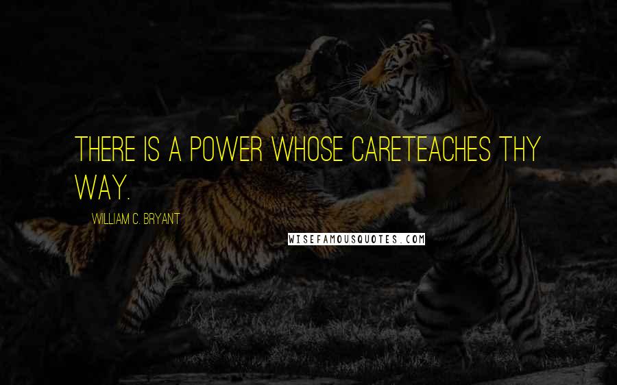 William C. Bryant quotes: There is a Power whose careTeaches thy way.