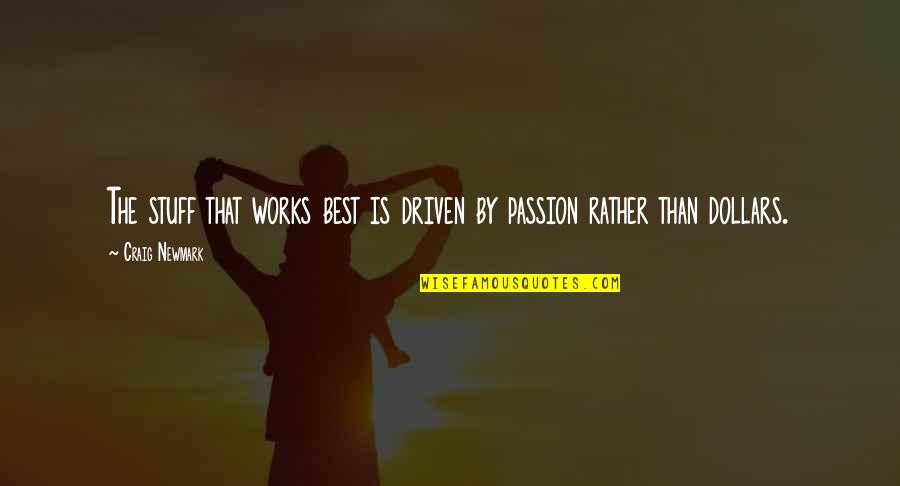 William Jasper Quotes By Craig Newmark: The stuff that works best is driven by