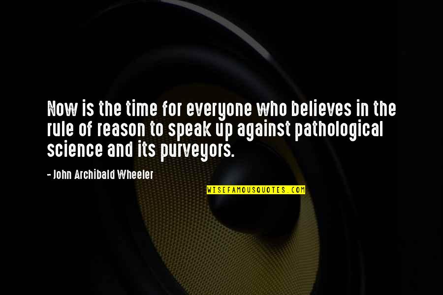 William L. Mcknight Quotes By John Archibald Wheeler: Now is the time for everyone who believes