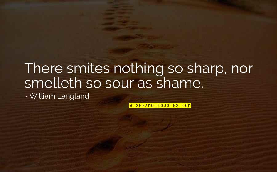 William Sharp Quotes By William Langland: There smites nothing so sharp, nor smelleth so