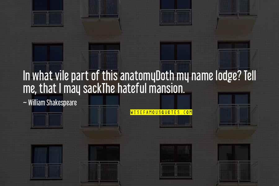 William Tell Quotes By William Shakespeare: In what vile part of this anatomyDoth my William Tell Quotes By William Shakespeare: In what vile part of this anatomyDoth my