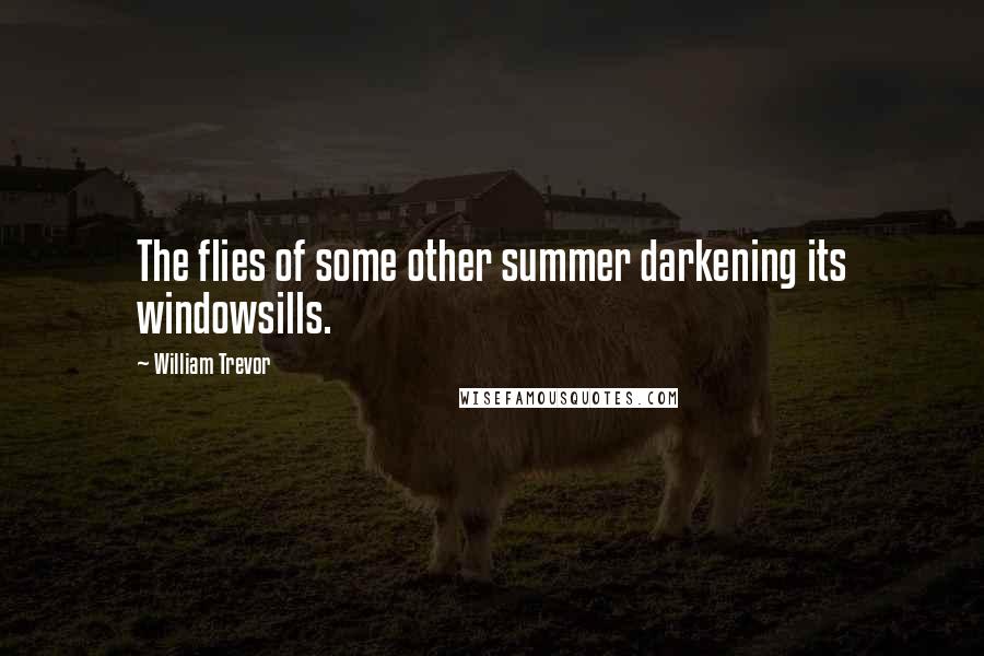 William Trevor quotes: The flies of some other summer darkening its windowsills.