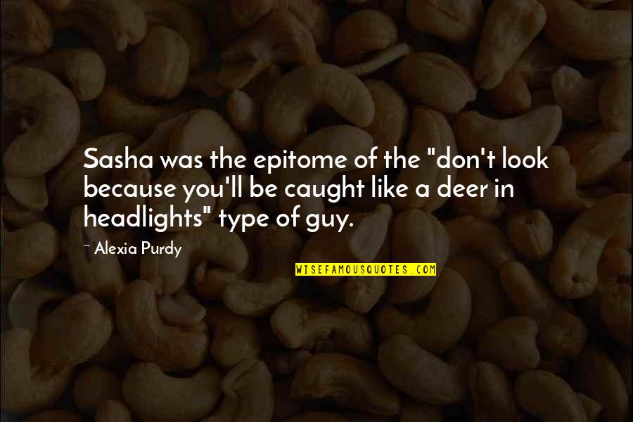 William Wooldridge Quotes By Alexia Purdy: Sasha was the epitome of the "don't look