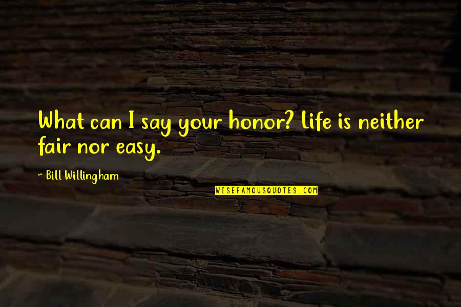 Willingham Quotes By Bill Willingham: What can I say your honor? Life is