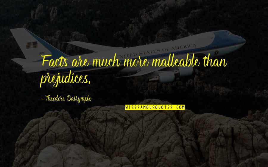 Willingness To Fight Back Quotes By Theodore Dalrymple: Facts are much more malleable than prejudices. Willingness To Fight Back Quotes By Theodore Dalrymple: Facts are much more malleable than prejudices.