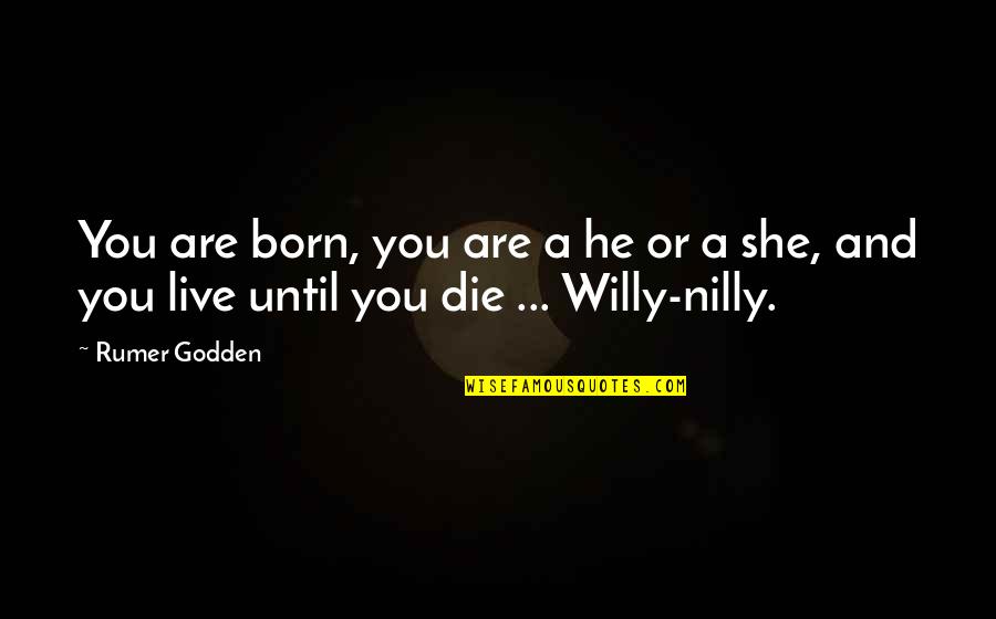 Willy's Quotes By Rumer Godden: You are born, you are a he or