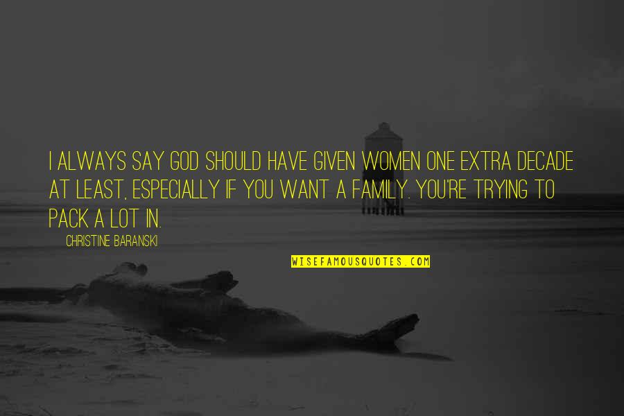 Wilmshurst Bradford Quotes By Christine Baranski: I always say God should have given women Wilmshurst Bradford Quotes By Christine Baranski: I always say God should have given women