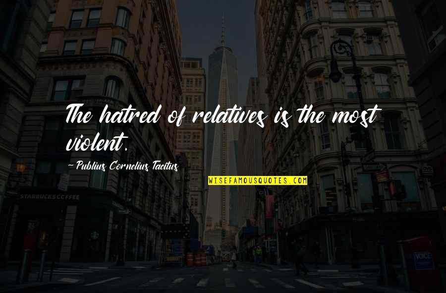 Wilshire 5000 Historical Quotes By Publius Cornelius Tacitus: The hatred of relatives is the most violent.