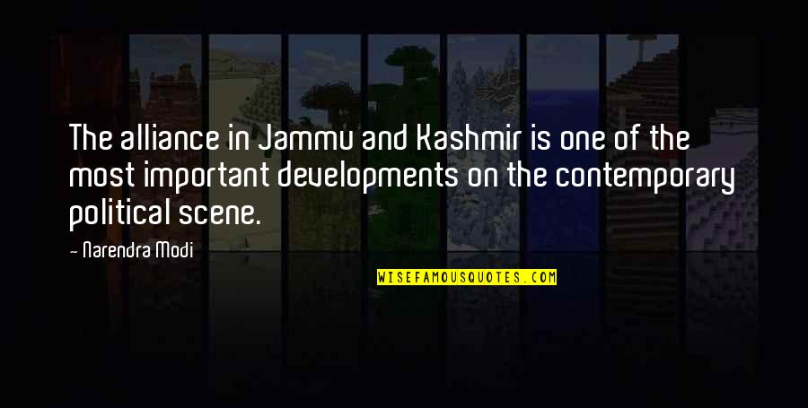 Winchesters Buffalo Quotes By Narendra Modi: The alliance in Jammu and Kashmir is one Winchesters Buffalo Quotes By Narendra Modi: The alliance in Jammu and Kashmir is one