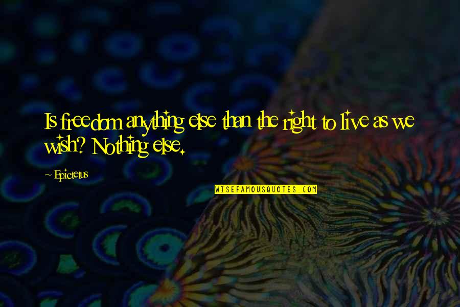 Wincor Nixdorf Quotes By Epictetus: Is freedom anything else than the right to