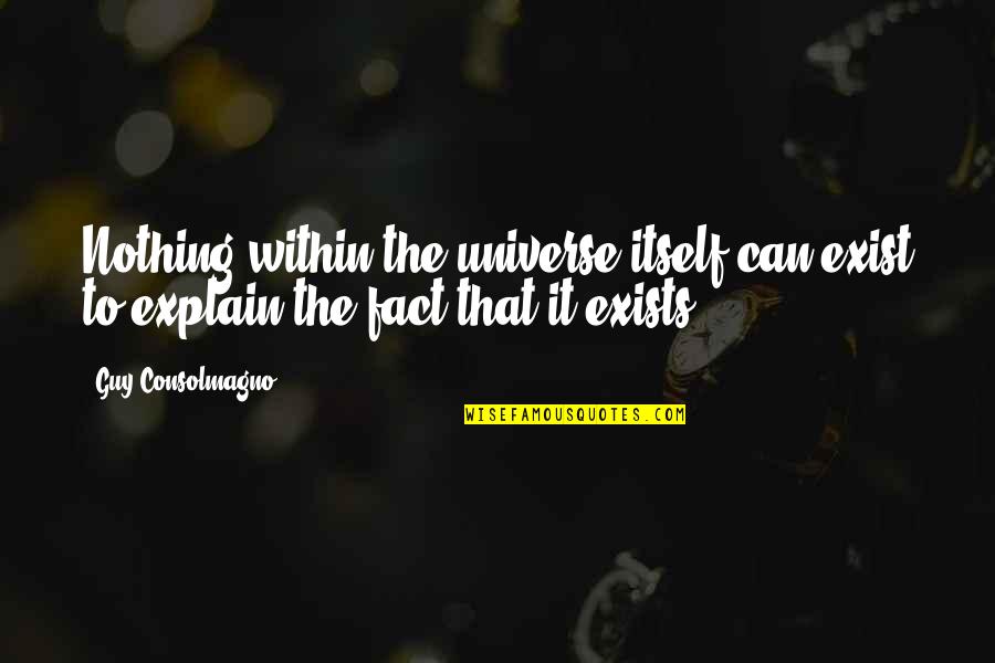 Wind In The Willows Christmas Quotes By Guy Consolmagno: Nothing within the universe itself can exist to