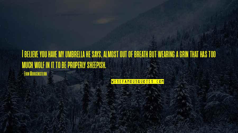 Wind Instrument Quotes By Erin Morgenstern: I believe you have my umbrella he says, Wind Instrument Quotes By Erin Morgenstern: I believe you have my umbrella he says,