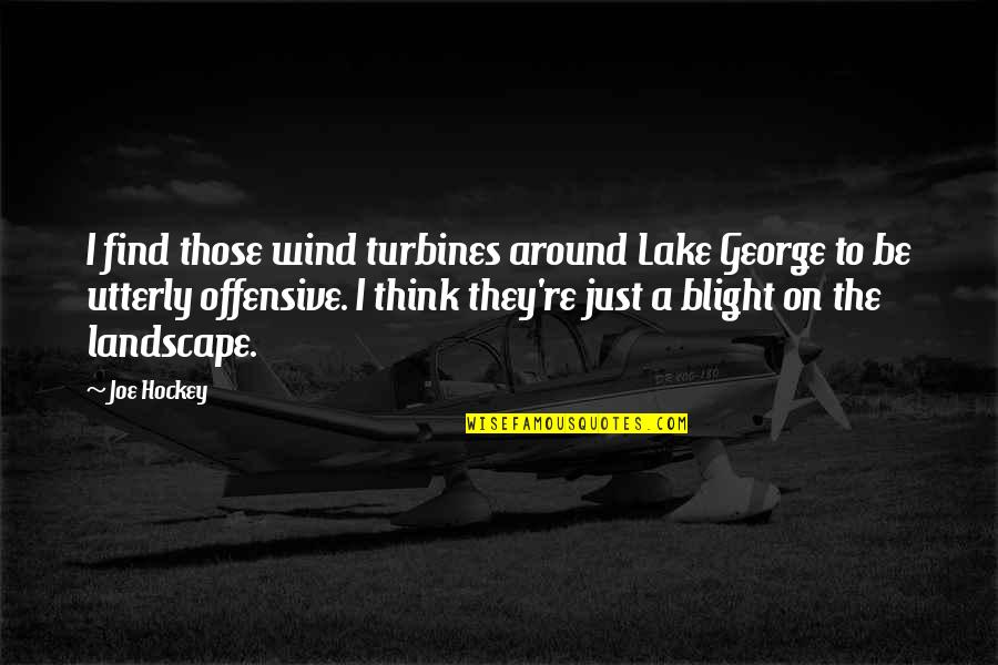 Wind Turbines Quotes By Joe Hockey: I find those wind turbines around Lake George Wind Turbines Quotes By Joe Hockey: I find those wind turbines around Lake George