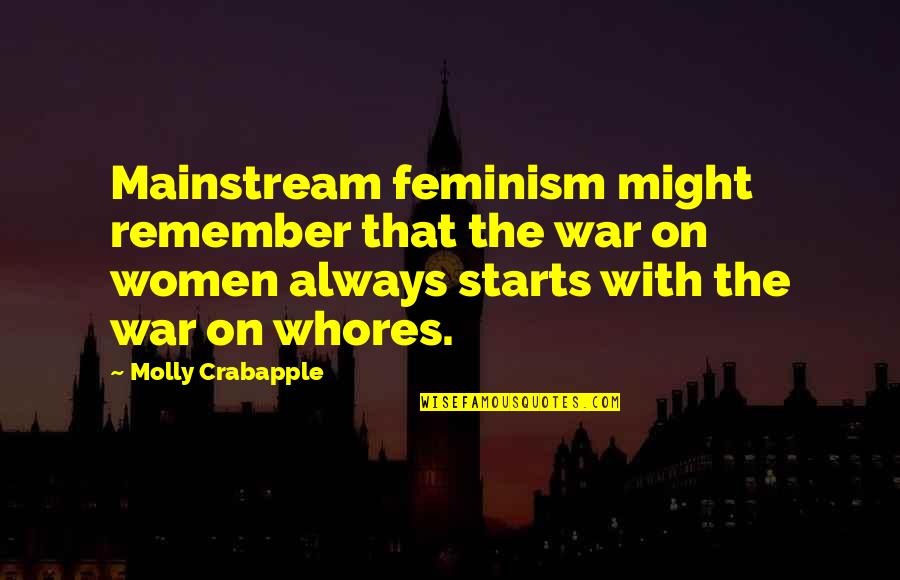 Windlasses For Boats Quotes By Molly Crabapple: Mainstream feminism might remember that the war on