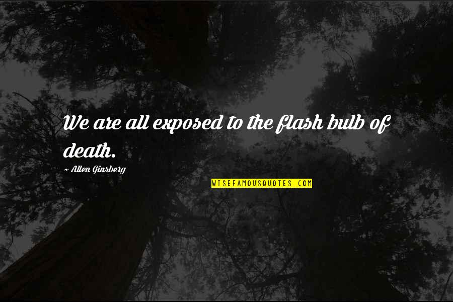 Windowpanes Quilt Quotes By Allen Ginsberg: We are all exposed to the flash bulb Windowpanes Quilt Quotes By Allen Ginsberg: We are all exposed to the flash bulb