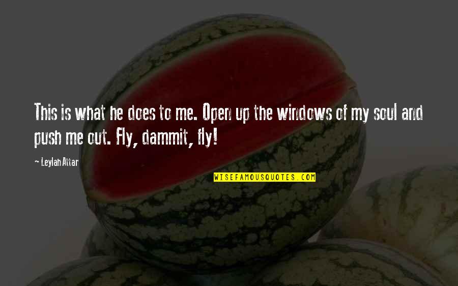 Windows Quotes By Leylah Attar: This is what he does to me. Open