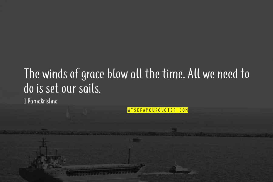 Winds Of Time Quotes By Ramakrishna: The winds of grace blow all the time.